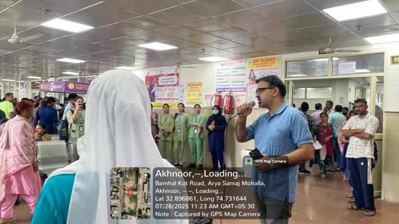  World Hepatitis Awareness program was organized by our Post Basic Bsc Nursing second year students and M.Sc Nursing Community Health Nursing Department students under the guidance of Mrs. Diksha Sharma, Assistant Professor and Ms. Anshu Raina, Nursing tutor at SDH, Akhnoor.