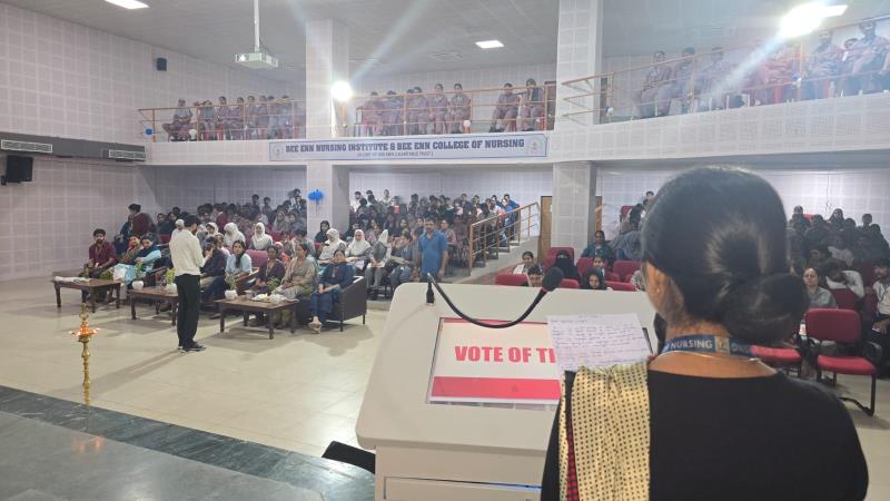 Students of M.Sc Nursing 2nd year Community Health Nursing department organized an Organ Donation Pledge Drive in collaboration with State Organ and Tissue Transplant Organization, Jammu. Dr. Poonam Mahajan, Joint Director, Ms. Anshu Sharma, Consultant (IEC/Media), Mr. Irfan Ahmad Lone, Transplant Coordinator, Ms. Nisha Kumari, Program Assistant cum DEO, SOTTO, J&K graced the occasion. Students enthusiastically participated in the pledge drive and expressed their commitment towards creating awareness. During the programme, students who actively participated in Naman Diwas activities were felicitated and appreciated for their dedication, creativity, and enthusiastic involvement. Certificates were distributed to the participants by the respected dignitaries and faculty members.