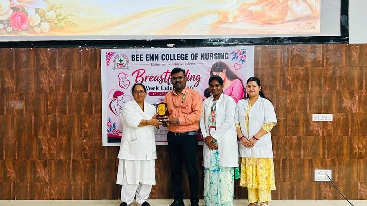 On the occasion of World Breastfeeding Week, our M.Sc. Nursing students from the Departments of Obstetrics and Gynaecological Nursing and Child Health Nursing organized a CNE on “Evidence-Based Breastfeeding Care” on 5 August 2026 at 12:00 PM at SMGS Hospital.