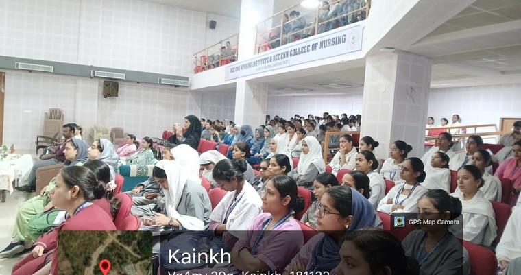 Anti-Ragging Awareness Program | 18 August 2026 The Anti-Ragging Committee of Bee Enn College of Nursing organized an Anti-Ragging Awareness Program to promote a safe, respectful, and supportive campus environment. The session was graced by Dr. Palvi Mathavan Puri, Assistant Professor, The Law School, University of Jammu, who sensitized students about the legal provisions, consequences, and preventive measures related to ragging. The program reinforced the values of dignity, discipline, mutual respect, and zero tolerance towards ragging. Together for a Safe & Ragging-Free Campus.